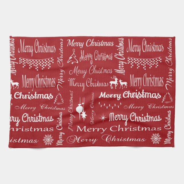 Merry Christmas Tea Towel (Horizontal)