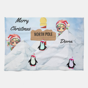 Merry Christmas Tea Towel
