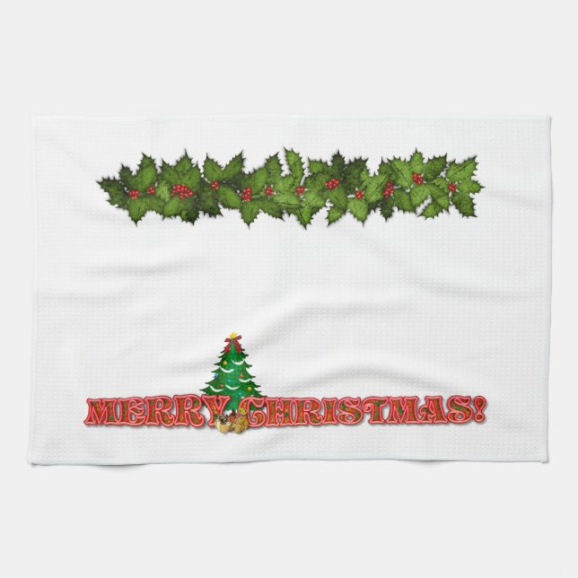 Merry Christmas Tea Towel (Horizontal)