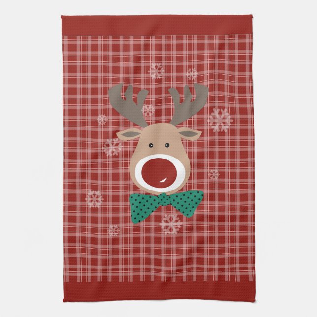 Merry Christmas! Tea Towel (Vertical)
