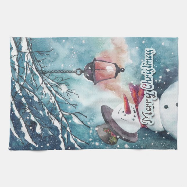 Merry Christmas   Tea Towel (Horizontal)