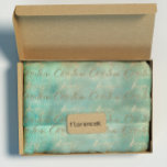 Merry Christmas Teal Gold Sepia Burlap Cottage Wrapping Paper<br><div class="desc">Delicate chic Holidays 
florenceK</div>