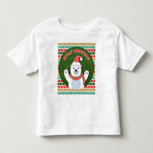 Merry Christmas Teddy bear Toddler T-Shirt