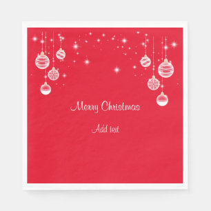 Merry Christmas Template, Ornamental Design, Napkin