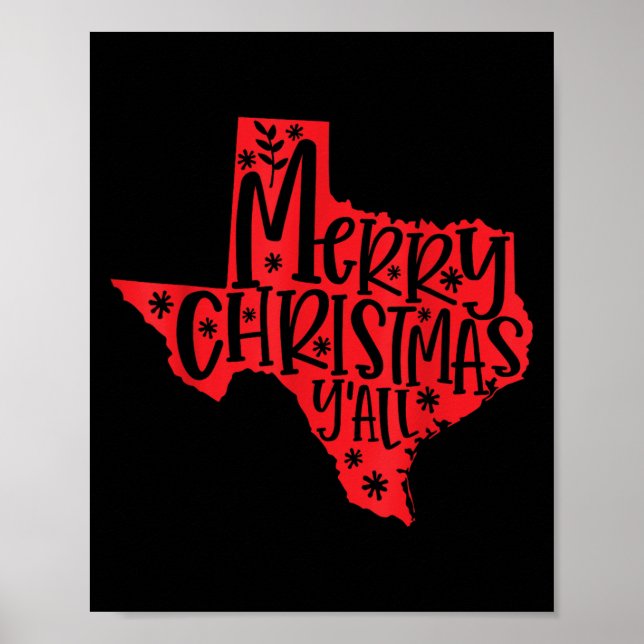 Merry Christmas Texas  Poster (Front)