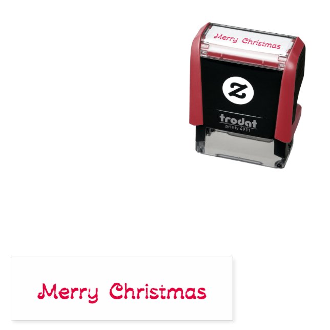 Merry Christmas Text Self-inking Stamp (In Situ)