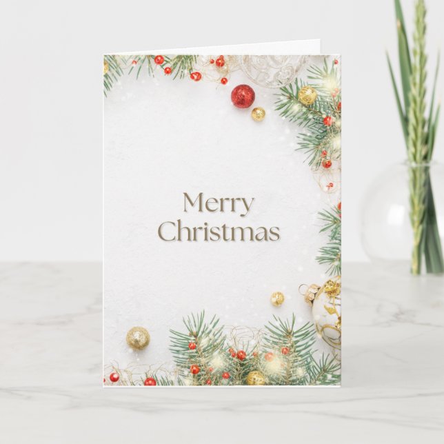 Merry Christmas Thank You Card (Front)