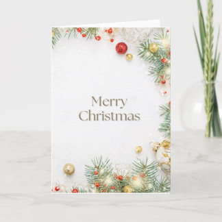 Merry Christmas Thank You Card