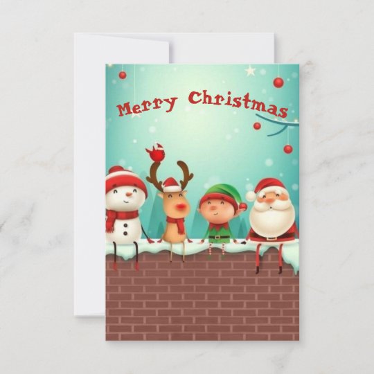 Merry Christmas Thank You Card | Zazzle.co.uk