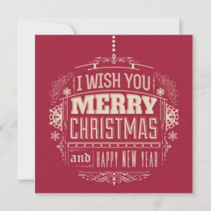 Merry Christmas Thank You Card