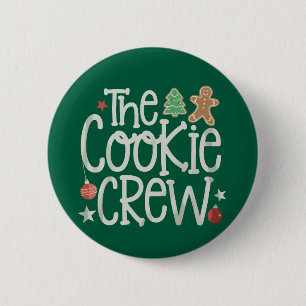 Merry Christmas The Cookie Crew Xmas Matching 6 Cm Round Badge