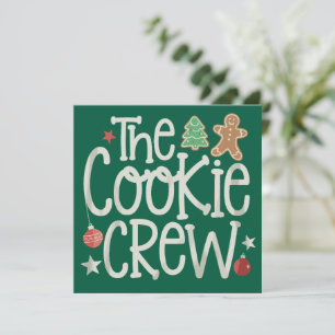 Merry Christmas The Cookie Crew Xmas Matching Holiday Card