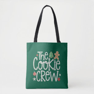 Merry Christmas The Cookie Crew Xmas Matching Tote Bag
