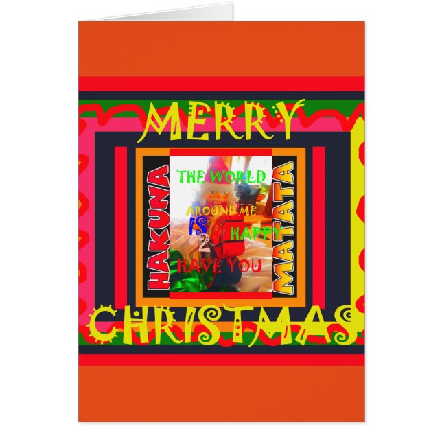 Merry Christmas The world around me is happy to ha (Front)