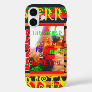 Merry Christmas The world around me is happy to ha iPhone 16 Case