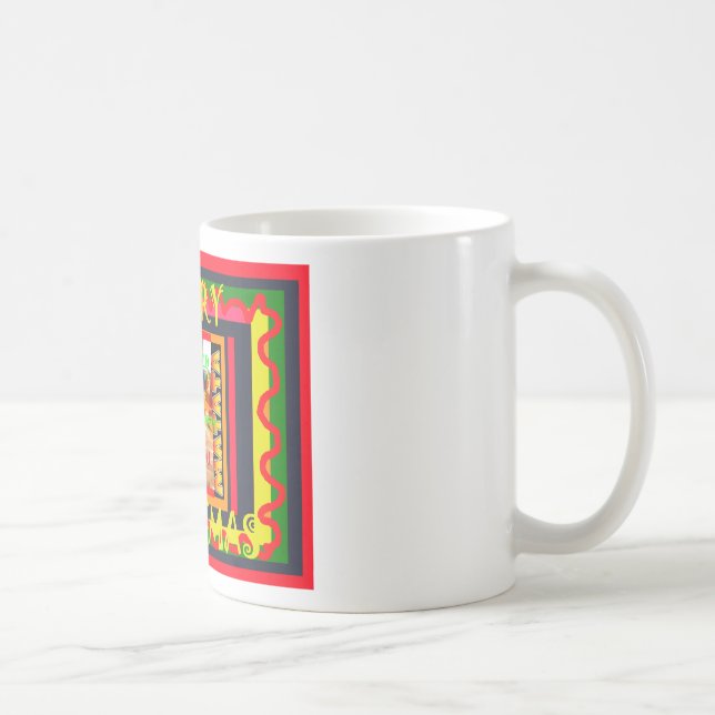 Merry Christmas The world around me is happy to ha Coffee Mug (Right)