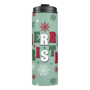 Merry Christmas Thermal Tumbler