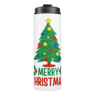 Merry Christmas Thermal Tumbler