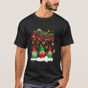 Merry Christmas Three Gnomes Matching Kids Toddler T-Shirt