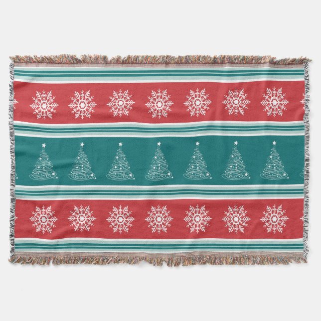 Merry Christmas Throw Blanket (Front)