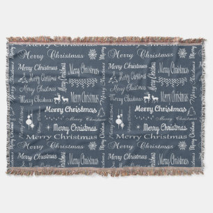 Merry Christmas Throw Blanket