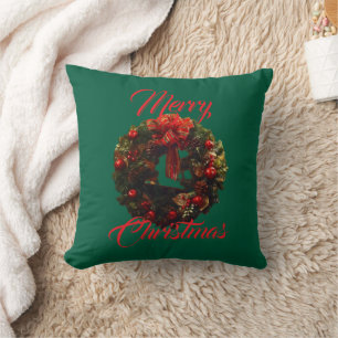 "Merry Christmas" Throw Pillow