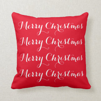 "Merry Christmas" Throw Pillow
