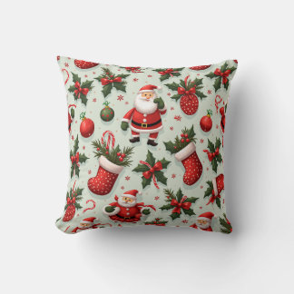 Merry Christmas Throw Pillow 3