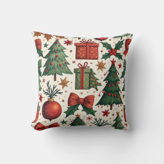 Merry Christmas Throw Pillow 4