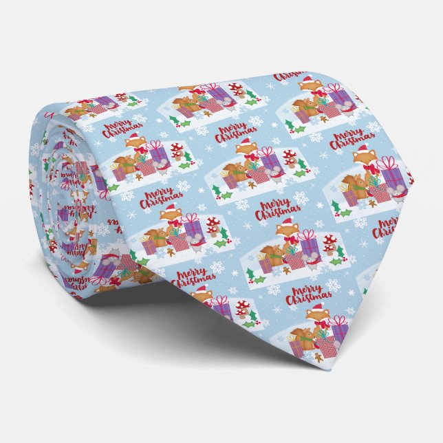 Merry Christmas Tie (Rolled)