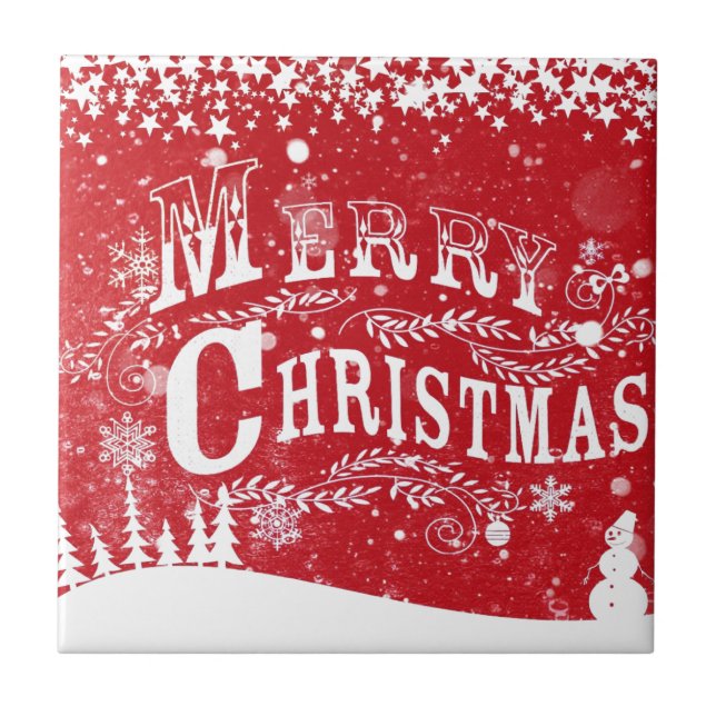 Merry Christmas Tile (Front)