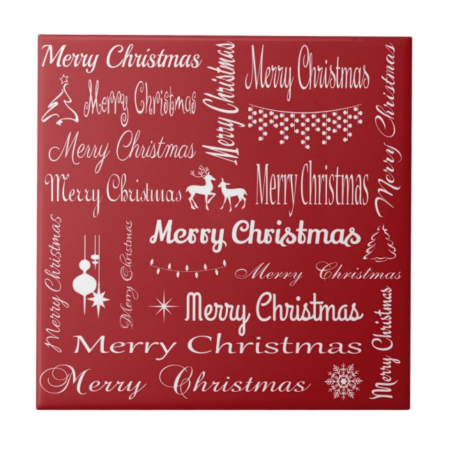 Merry Christmas Tile (Front)