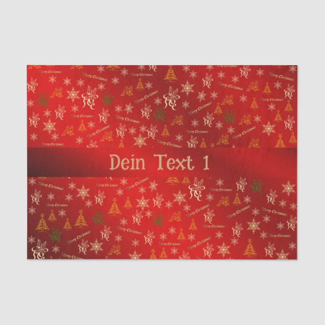 merry christmas tissue paper (Front)