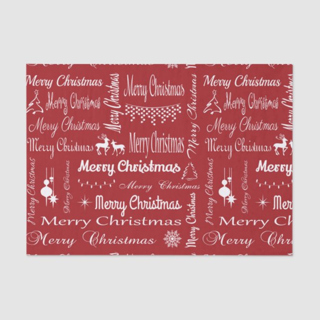Merry Christmas Tissue Paper (Front)