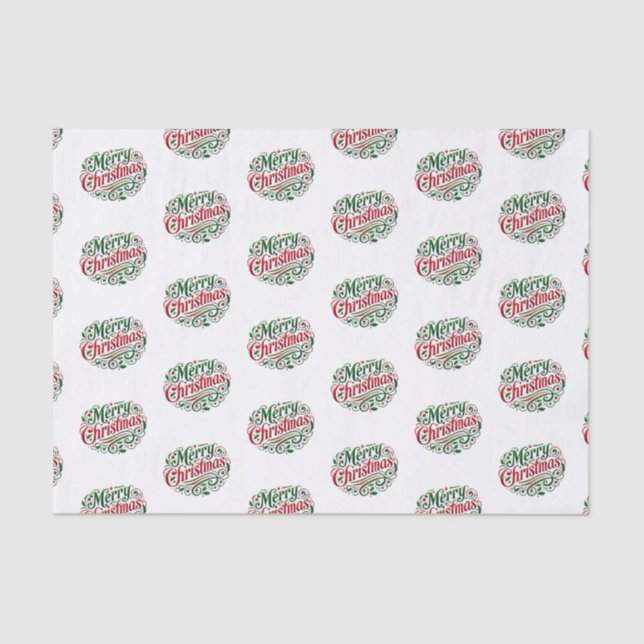 Merry Christmas  Tissue Paper (Front)