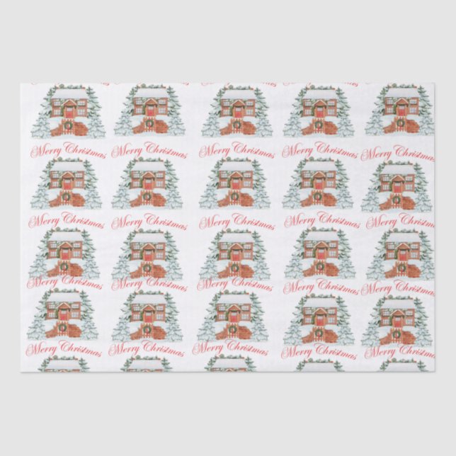 Merry Christmas Tissue Paper (Front)