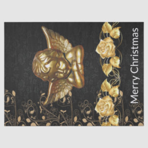 Merry Christmas Tissue Paper Gold Angel