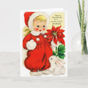 Merry Christmas To a Dear Little Niece Holiday Card