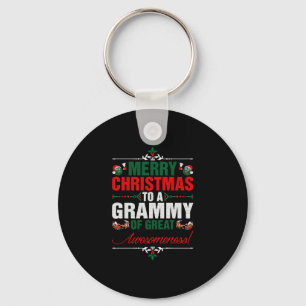 Merry Christmas To A Grammy Of Great Awesomeness Key Ring