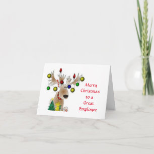 **MERRY CHRISTMAS**  TO A GREAT EMPLOYEE" CARD