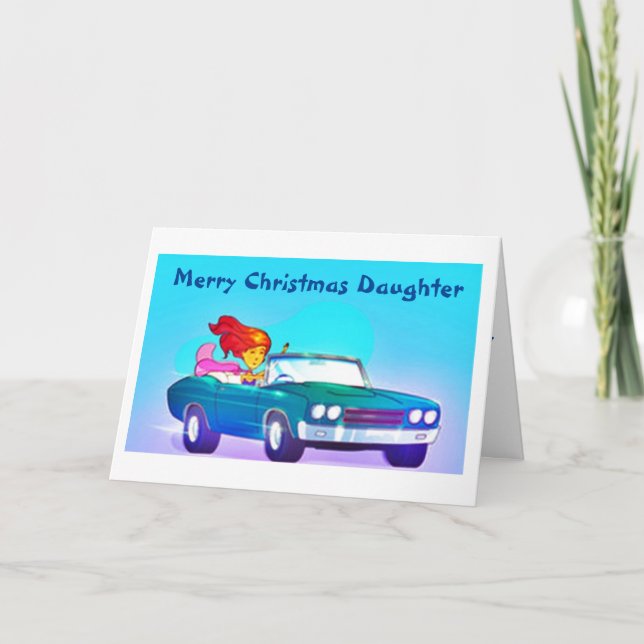 MERRY CHRISTMAS TO A SPECIAL DAUGHTER HOLIDAY CARD (Front)