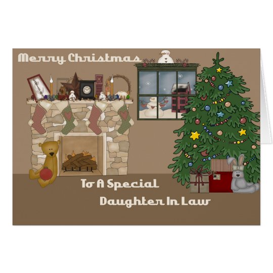 Merry Christmas To A Special Daughter In Law Card