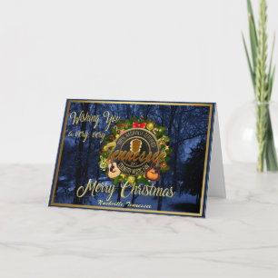 Merry Christmas to a Tennessee Country Music Fan Holiday Card