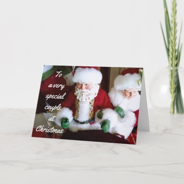 MERRY CHRISTMAS TO A VERY SPECIAL COUPLE HOLIDAY CARD (Front)