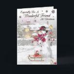 Merry Christmas to a Very Special Friend Christmas Card<br><div class="desc">"Merry Christmas to a Very Special Friend Christmas Card" is a heartwarming way to convey your warm wishes and celebrate your special friendship during the holiday season. This card is perfect for showing your appreciation and spreading joy to a friend who holds a special place in your heart. It's a...</div>