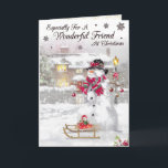 Merry Christmas to a Very Special Friend Christmas Card<br><div class="desc">"Merry Christmas to a Very Special Friend Christmas Card" is a heartwarming way to convey your warm wishes and celebrate your special friendship during the holiday season. This card is perfect for showing your appreciation and spreading joy to a friend who holds a special place in your heart. It's a...</div>