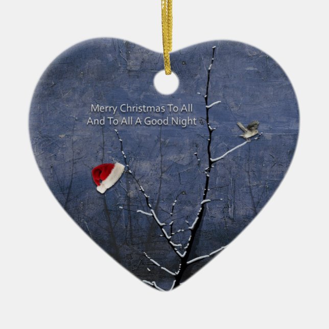 Merry Christmas To All Ceramic Tree Decoration (Front)