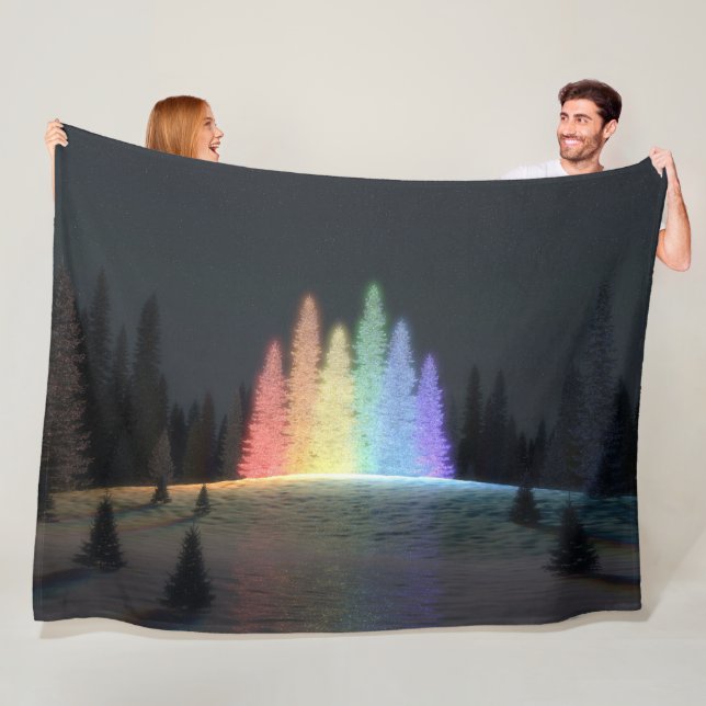Merry Christmas to All Fleece Blanket (In Situ)