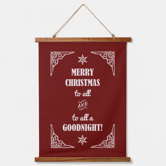 MERRY CHRISTMAS TO ALL... HANGING TAPESTRY (Front)