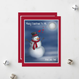 Merry Christmas to All, Near and Far! Holiday Card